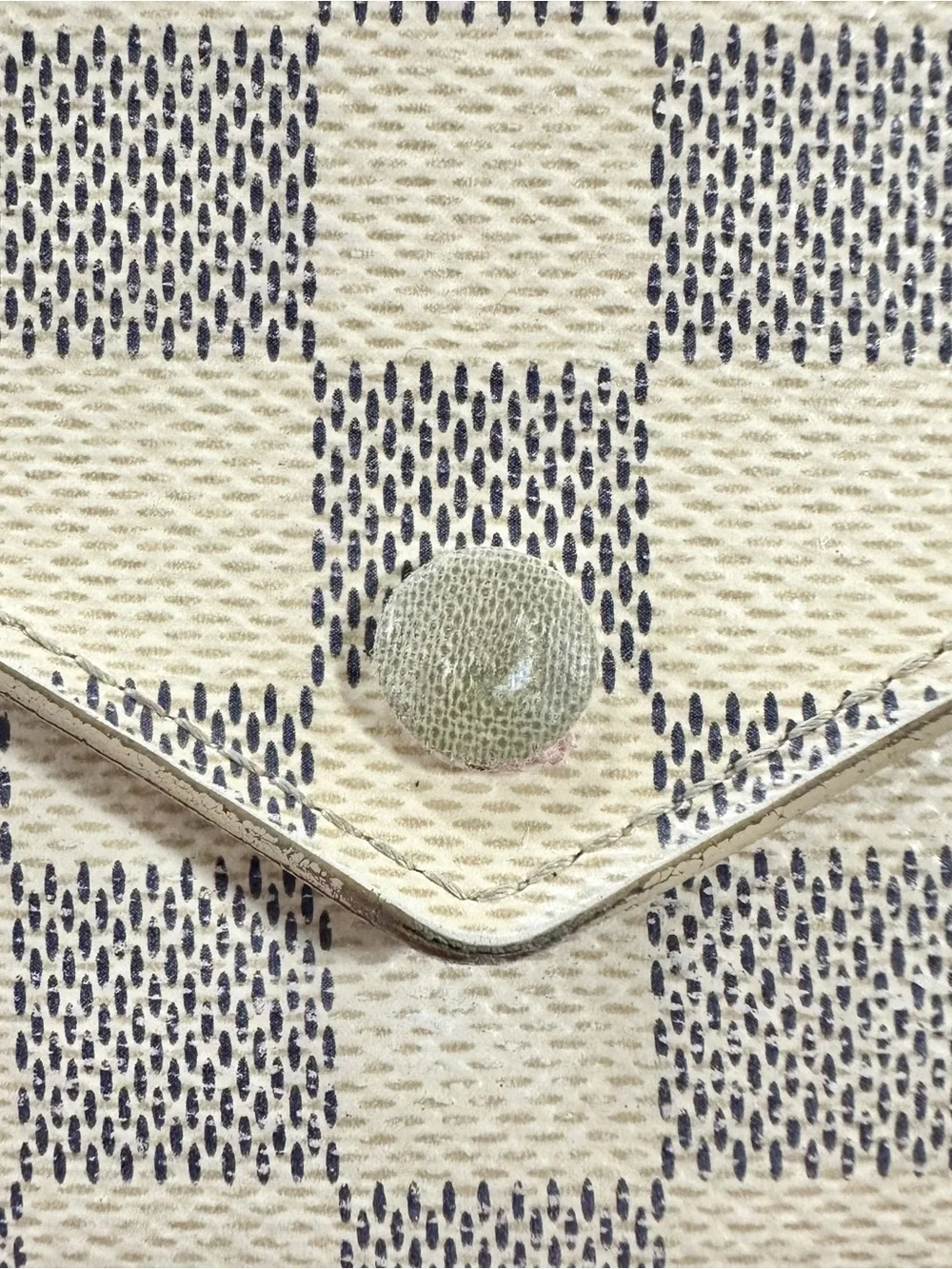 Louis Vuitton Damier Azur Victorine Leather Trifold Compact Wallet